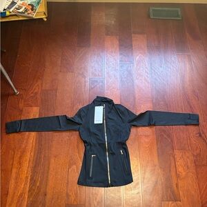 Lululemon Athletica Black Jacket with Gold Zipper